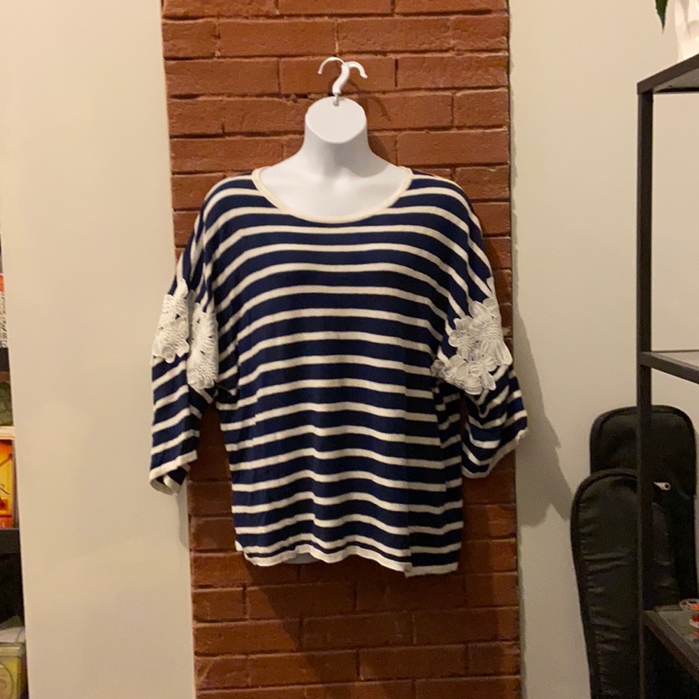 Striped Lane Bryant sweater